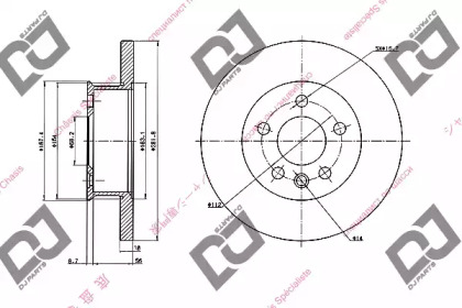 Тормозной диск DJ PARTS BD1846